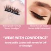 Luxillia Magnetic Eyelashes with Eyeliner 7 Piece Set, Most Natural Looking Magnetic Lashes Kit with Applicator, Best 8D, 3D Look, Reusable Fake Eye Lash, No Glue, Strongest Waterproof Liquid Liner