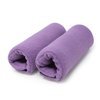 Universal Walker Hand Grip Covers - Luxurious Soft Fleece with Sculpted Memory Foam Cores (Playful Purple)