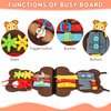 Esli Esli Teddy Busy Board for Toddlers, Sensory & Fine Motor Skill Toddler Activities for Travel Airplane Car, Montessori Toys Gifts for 3 4 5 Year Old Boys Girls, Learning Toys for Toddlers