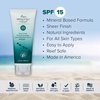 Absolutely Natural - SPF 15 Mineral Sunscreen - Broad Spectrum Water Resistant Moisturizer Lotion For Body & Face - With Non-Nano Zinc Oxide, Vitamin E, & Antioxidants - Made in USA, 3 Oz