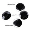 Super Z Outlet Diamond Table Confetti, Vase Filler, Party Decorations for Weddings, Bridal Shower, Birthdays, Home, and more. 2000 Pack of 1 Carat 6.5mm Jewels (Black)