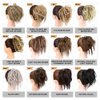 HMD Tousled Updo Messy Bun Hair Piece Hair Extension Ponytail With Elastic Rubber Band Updo Extensions Hairpiece Synthetic Hair Extensions Scrunchies Ponytail Hairpieces for Women