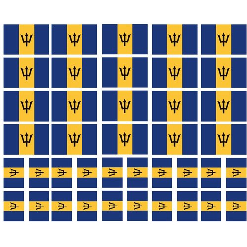 40 Tattoos: Barbados Flag, Party Favors