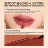 COLORKEY Cheese Matte Lip Mud, Long Lasting,Creamy Matte Finishs, Lipstick, Non-Sticky, Waterproof, Smudge-Proof(CO03 Coconut Milk Tea, 2.5g)