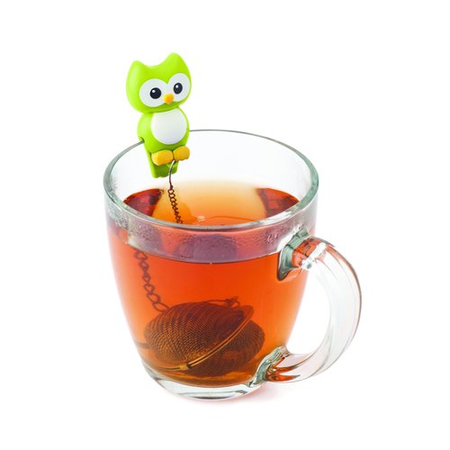 Joie MSC International 11120 MSC Hoot Owl Cup Mesh Ball Loose Leaf Tea Infuser-Random Color, Assorted