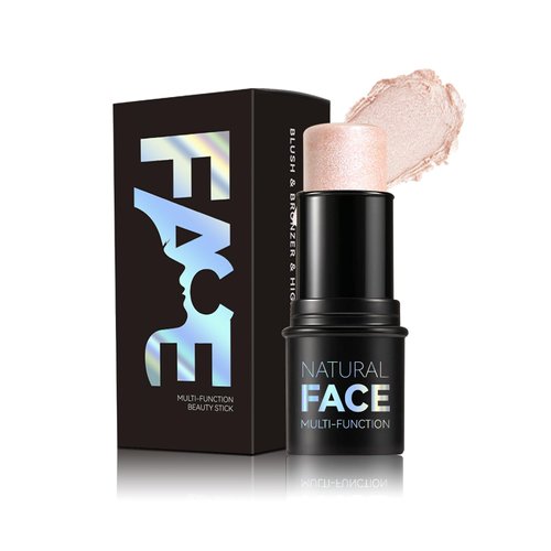MLSMILE Contour Stick, Cream Contour Highlighter Stick,Create Face Contour, Non-greasy, Waterproof Long-lasting Effect, Highlighter Makeup Stick for Beginner Women(02#CHAMPAGNE GOLD)