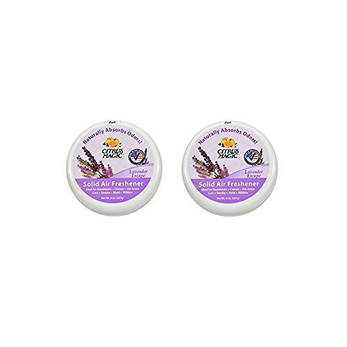 Citrus Magic Odor Absorbing Solid Air Freshener, Lavender Escape, 8-Ounce (Pack of 2)