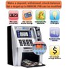 Fishboy Upgraded ATM Piggy Bank for Real Money for Kids with Debit Card, Bill Feeder, Coin Recognition, Balance Calculator, Digital Electronic Savings Safe Machine Box