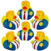 6 Donald Trump Rubber Ducks Bulk - 6 Pack Small 2.3 Inch, Trump Rubber Duckies Great for Jeep Ducking, Trump 2024 Gifts, Bath Tub Toys, Christmas White Elephant Gift for Adults by 4E's Novelty