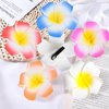 10PCS 2.76'' Plumeria Flower Hair Clip Hawaiian Hair Barrettes for Women Girl Foam Artificial Tropical Flower Hairpin Hair Accessories for Bridal Wedding Party Beach Tropical Vacation Hair Decorations