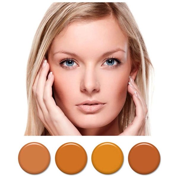 Art of Air 4pc MEDIUM complexion Professional Airbrush Cosmetic Makeup Set 1/2 oz bottles