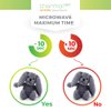 Thermal-Aid Zoo - Mini Microwavable Stuffed Animal - Plush Toy and Hot Cold Pack - Baxter The Bunny - 3.15 x 2.6 x 9.3 in