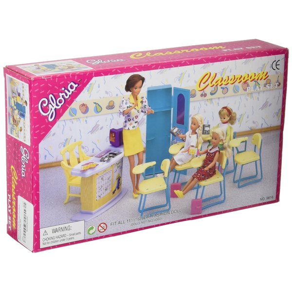 Gloria Dollhouse Furniture - Classroom Play Set