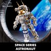 TYCOLE City Space Astronaut Building Toy Set -Translucent Classic Spaceman Model Building Block Set with Display Stand,Home or Office Decor,Idea Christmas Birthday Gift for Adults&Kids 8+ (860PCS)