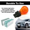stymart 10 Pieces 3157 Light Bulb, Plastic Base, 3157 Automotive Brake Light Turn 3157 Miniature Bulb Mini Bulb Taillight Turn Signal Light, Replacement for Cars,Trucks,SUVs(Amber)