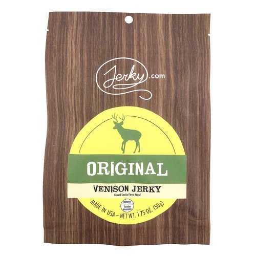 Jerky.com's Original Venison Jerky - The Best Wild Game Deer Jerky on the Market - 100% Whole Muscle Venison - No Added Preservatives, No Added Nitrates and No Added MSG - 1.75 oz.