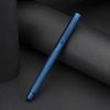 Dark Blue Forest Fountain Pen Extra Fine Nib Classic Design with Converter and Metal Pen Case Set by Asvine
