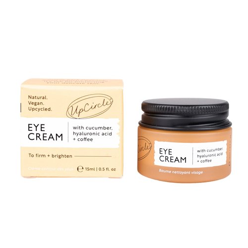UpCircle Eye Cream With Coffee And Hyaluronic Acid 0.5oz - For Dark Circles, Puffiness + Wrinkles - Glycerin, Maple Bark + Cucumber Extract - Natural, Vegan + Cruelty-Free