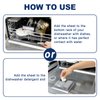 Binbata Eco Dishwasher Detergent Sheets Up To 160 Loads, Unscented Plastic Free Dishwashing Soap Strips With High Efficient Solid Enzyme, Leaving Dishes Sparkling Clean