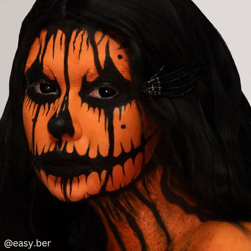 Mehron Makeup Color Cups | Stage, Foundation, Face Paint, Body Paint, Halloween | Face Paint Makeup | Greasepaint .5 oz (14 g) (Orange)