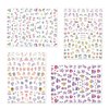 Konsait Nail Stickers Decals (1200 Designs), Self Adhesive 3D Nail Art Stickers Rainbow Diamond Nail Tips Decorations Manicure Decor for Kids Girls Birthday Party Favor Nail Salon Gift