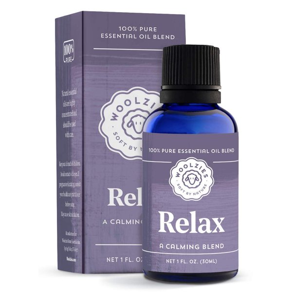 Woolzies Relax Essential Oil Blend | Helps Relax & Sleep Better Faster Restful | Undiluted Therapeutic Grade 1 Fl Oz