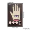 Black French Tip Press on Nails Medium Length Square Fake Nails Nude Pink Glossy Full Cover Glue on Nails Coffin Nails Bow Charms Designs Cute False Nails for Women Girls Acrylic Nail Decorations