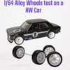Alloy 1:64 Wheels Tires Wheel Rubber Scale Alloy Wheels Rubber Tires,Model Alloy and Accessories