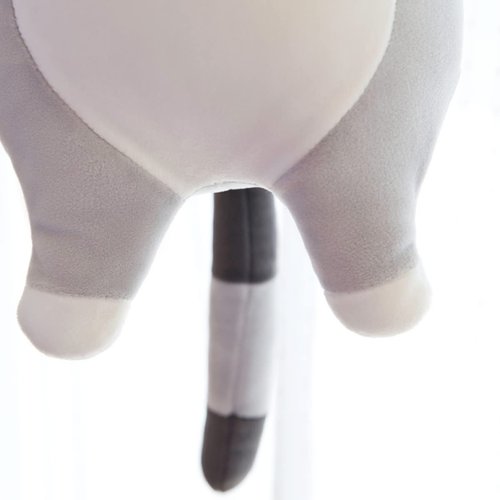 Rexinc Long Gray Cat Plush Pillow Toy Sleeping Pillow Cute Cartoon Cat Stuffed Animals Soft Long Body Pillow Gift for Kids(19.68in)