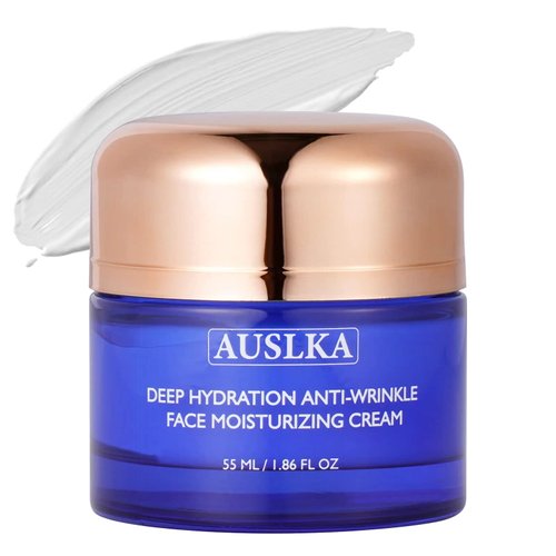 AUSLKA Daily Moisturizer Cream Lotion, With Jasminum Extract, Moisturizer For Normal To Dry Skin, Non-Greasy Face Skin Moisturizer 1.86 FL OZ