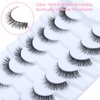 DSLONG 7 Pairs Cat Eye Lashes Natural Look 5-13MM Short False Eyelashes 3D Multi layered Invisible Eyelashes Strip For Small Eyes That Look Like Extensions (N1)