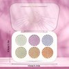 6 Color Face Cheek Highlighter Makeup Palette Shimmer Glitter Iridescent Multichrome Holographic Eyeshadow Palette Purple Rainbow Glitter Highlighter Makeup Highlight And Contour Palette Eye Makeup