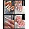 EBANKU Dual Forms for Poly Nail Gel 288PCS Dual Nail Forms Molds Stiletto Coffin Ballerina Acrylic Nail Tips 12 Shapes for Builder Gel Manicure Nail Art Design Salon DIY at Home