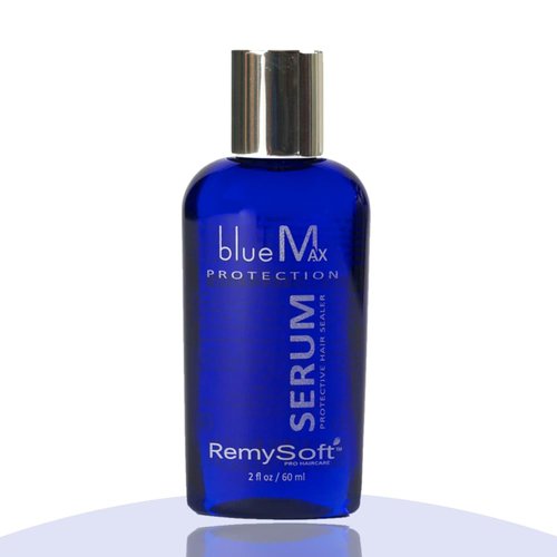RemySoft blueMax Protective Silicone Serum - Safe for Hair Extensions, Weaves and Wigs - Salon Fo...
