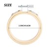 Caydo 10 Pieces 2.5 Inch Mini Embroidery Hoops Bamboo Circle, Cross Stitch Hoop for Embroidery, Art Craft Handy Sewing, and Christmas Decoration