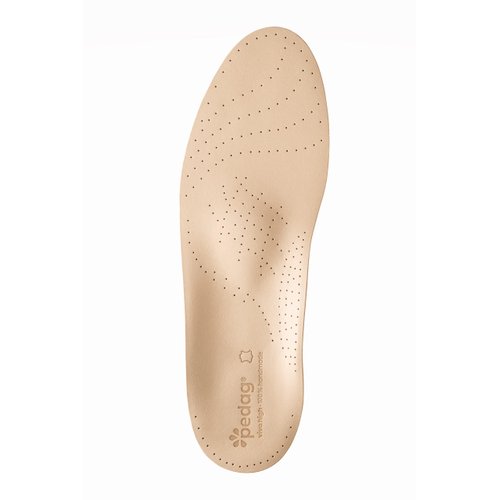Pedag Viva High | Extra High Arch Support | Handmade in Germany | Plantar Fasciitis Relief | Heel Cushion | Activated Charcoal Odor Control | Metatarsal Support | Tan Leather | Men US 10/ EU 43