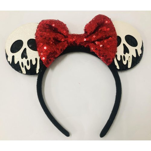 Halloween Skull Headband for Halloween Dress-up Party Supplies Thanksgiving Carnival Masquerade Cosplay Headwear (E)