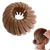 Brown Velvet Hair Clips, Three Rows of Teeth Styling Supplies for Making Ponytail, Bun, and Hairpin for Long Short Curly Straight Hair Accessories Hair Care