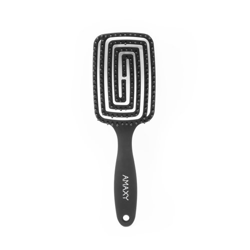 Amaxy Hair Brush - Curved and Vented Detangling Hair Brush for Women Long, Thick, Thin, Curly & Tangled Hair Vent Brush