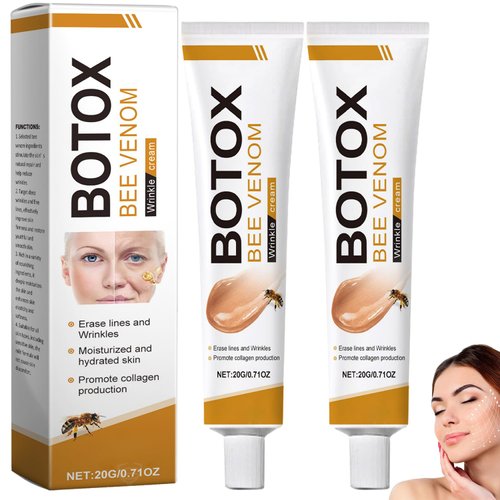 Botox Bee Venom Cream - Wrinkle Removal & Firming, Moisturizing, Lifting & Recovery for All Skin Type, Anti-Aging Bee Venom Cream,Face Cream Moisturiser (2pcs)