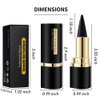 Kaely 2Pcs Black Gel Eyeliner Pencil,Natural Black Eyeliner Cream Waterproof Smudge Proof,Eye Liner Black Smokey Eyeshadow Palette Stick Crayon,Goth Halloween Makeup,delineador de ojos contra el agua