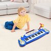 OLAKIDS Kids Piano Keyboard, 37 Keys Electronic Musical Toy with Detachable Microphone, Lights, Record, Playback, USB, MP3, Multi-Functional Piano Instrument for Toddlers Age 3+