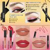 YBUETE Beginner Makeup Kit for Teen,Makeup Set for Girl Women,Beginner Makeup Kit with Cosmetic Train Case Included 32 Colors Eyeshadow Blush Contour Lip Gloss Lip Liner Mascara Eyeliner Mirror
