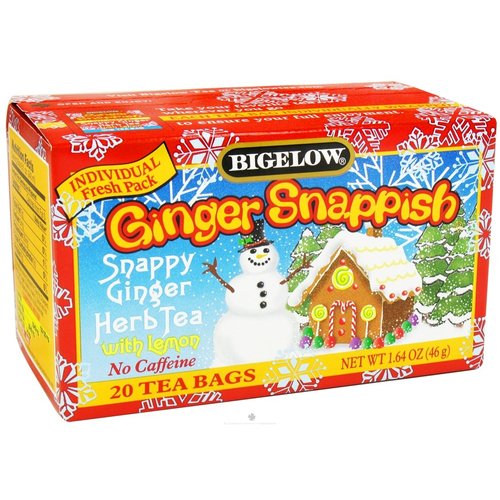 Bigelow Tea - Herb Tea Ginger Snappish with Lemon - 20 Tea Bags