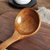FJNATINH Wooden Ladle. Long Handle Ladle Utensils for Soup.Handmade for Kitchen Cookware (Ladle)