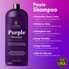 INFINA ESSENTIALS Purple Shampoo for Blondes, Gray, Brassy & Color Treated Hair, Sulfate Free, Enriched with Green Tea & Chamomile & Avocado Oil - Nourishing & Hydrating Blonde Shampoo - 16 fl oz
