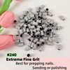 100 Pcs (240 Grit, White) Nail Drill Bits with Mandrel Bit,Sanding Bands for Nail Drill,Professional Nail Manicure Great Fit for Nail Drill Bits for Acrylic Nails