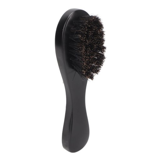 Soft Boar Bristle Brush for Men and Women, Beard Barber Fade Brush Cleaning Portable Wooden Soft Neck Beard Fade Brush, for Men Barber