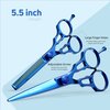 Suvorna 5.5" Hair Cutting Scissors Professional with Thinning Shears for Hair Cutting | 2 Pcs Hair Cutting Shears | RightHand Professional Hair Scissors | Barber Shears Set | Hair Shears Professional.