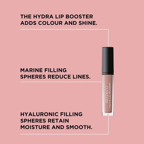 ARTDECO Hydra Lip Booster - Translucent Mauve - Hydrating Lip Gloss with Boosting Effect - Hint of Color & Beautiful Shine - Non-Sticky Finish - Lip Care - Lip Oil - Makeup - Hyaluron - 0.21 Fl Oz